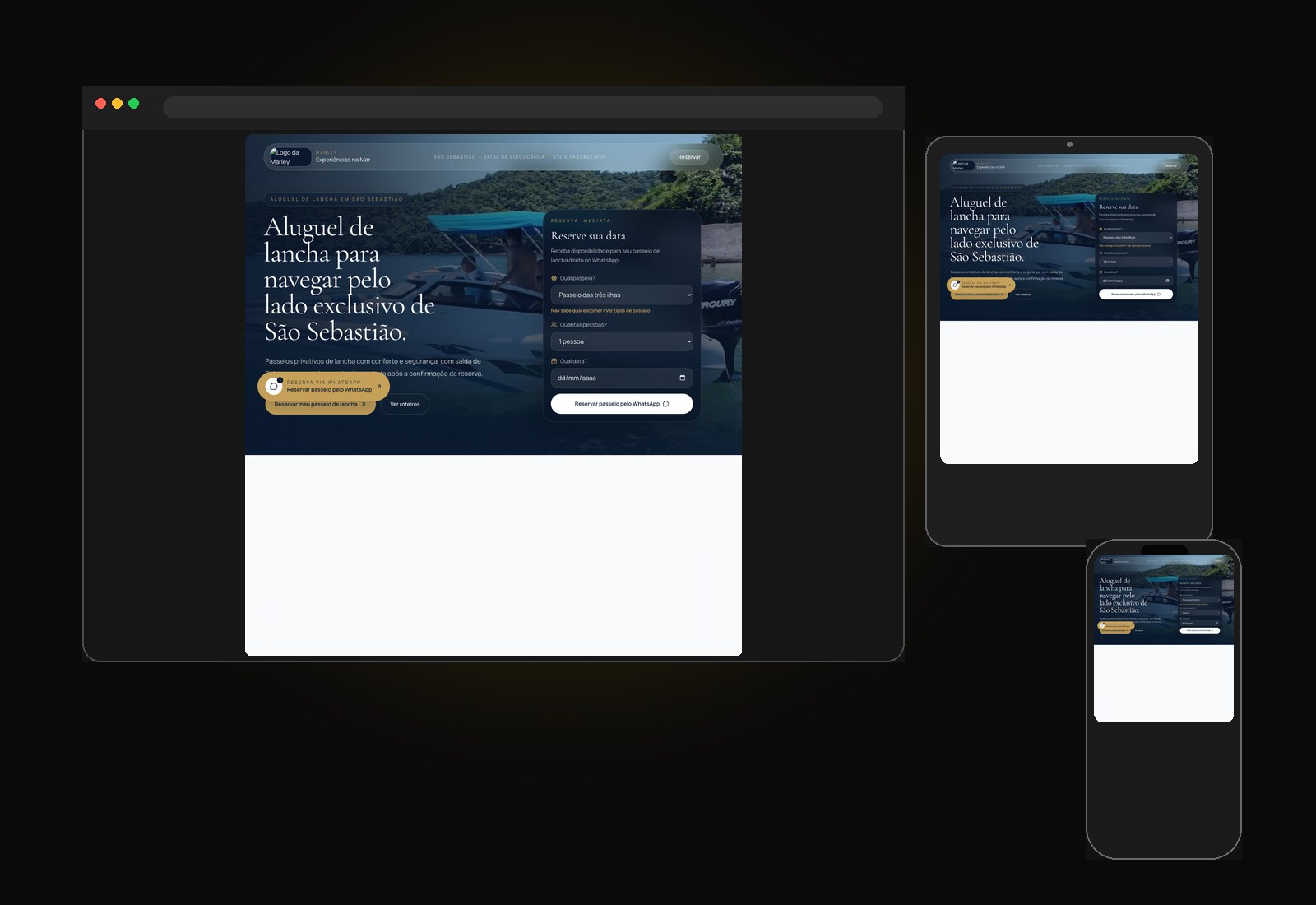 Marley Lanchas — Site institucional