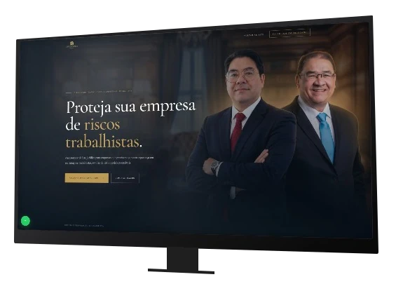 Site Mura Suzuki em um monitor