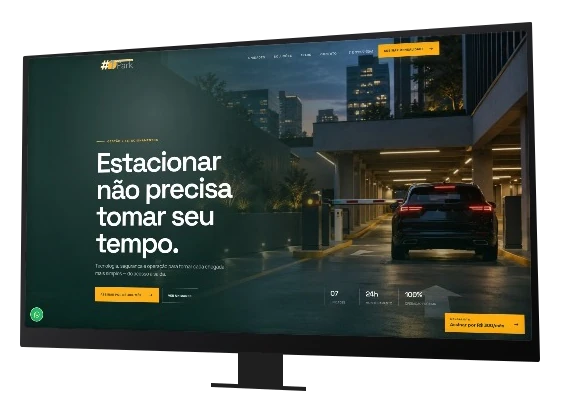 Site 1Park em um monitor