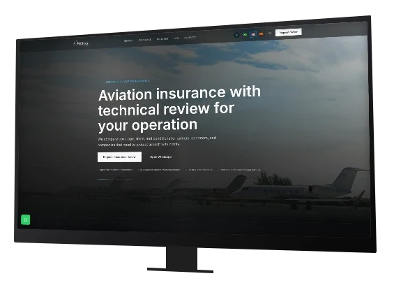 Site Patrimon Seguros em um monitor