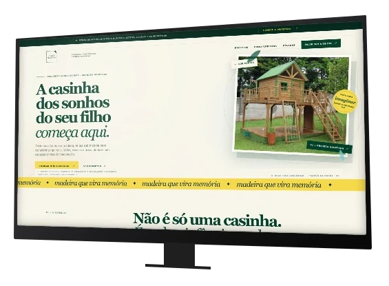 Site Design Madeira em um monitor